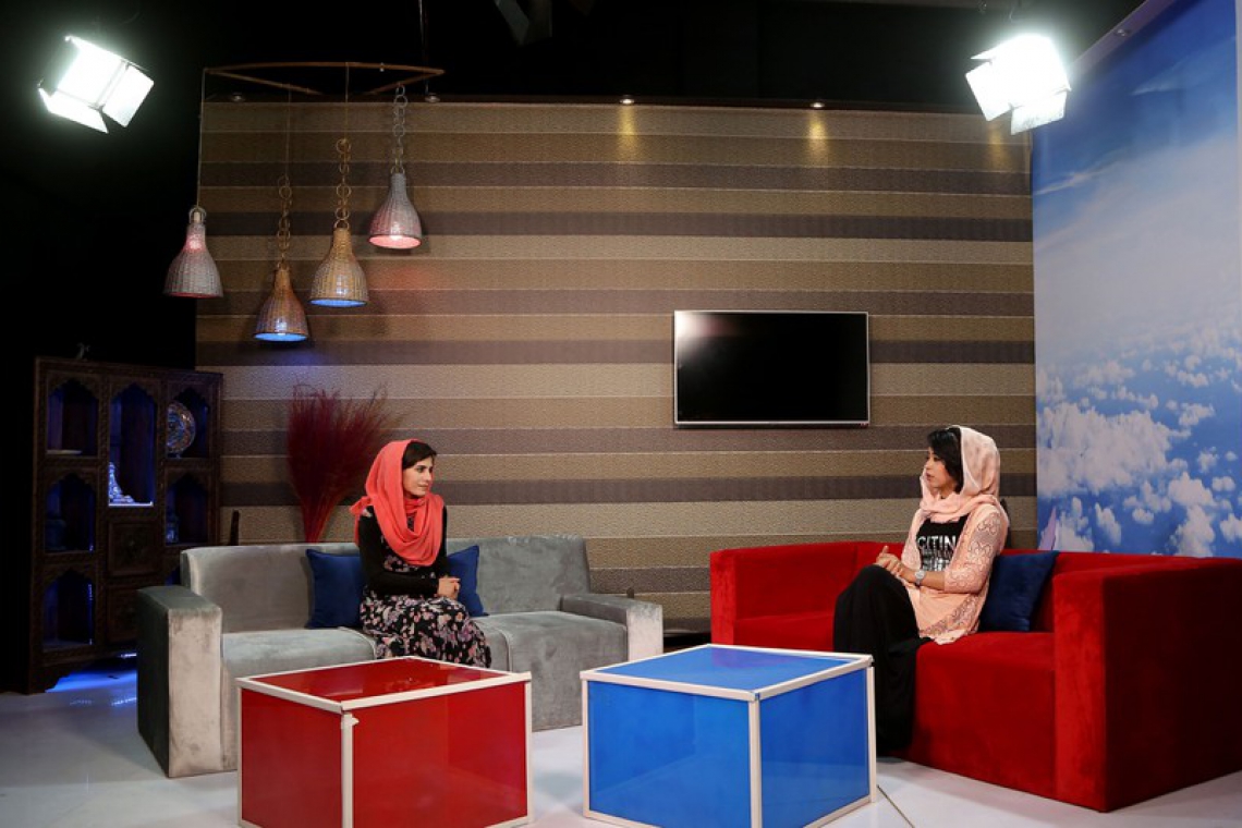 Afghan women break ground with TV station launch